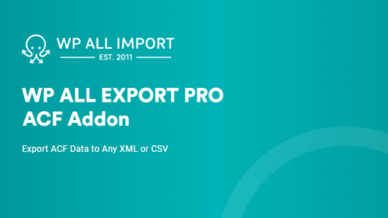 ACF Export Addon Pro 1.0.6-beta-2.1