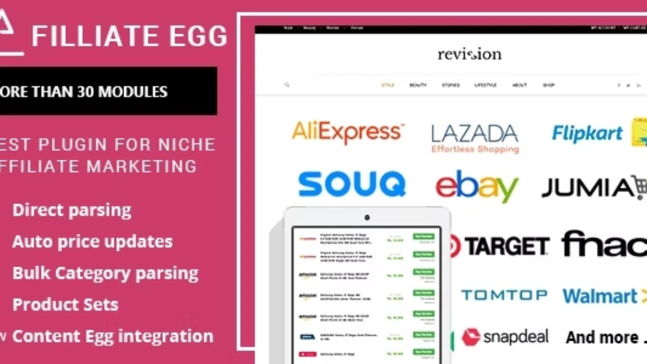 Affiliate Egg – Niche Affiliate Marketing WordPress Plugin 10.9.11