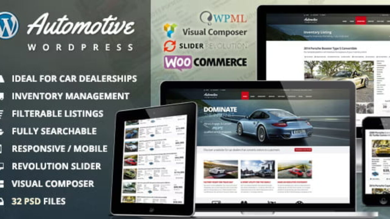 Automotive Theme Car Dealership Business WordPress Theme 13.1.1