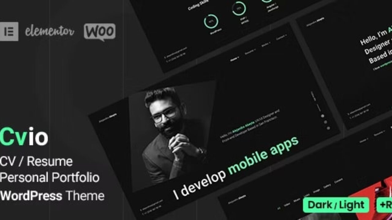 Cvio – Personal Portfolio WordPress Theme 3.3.5