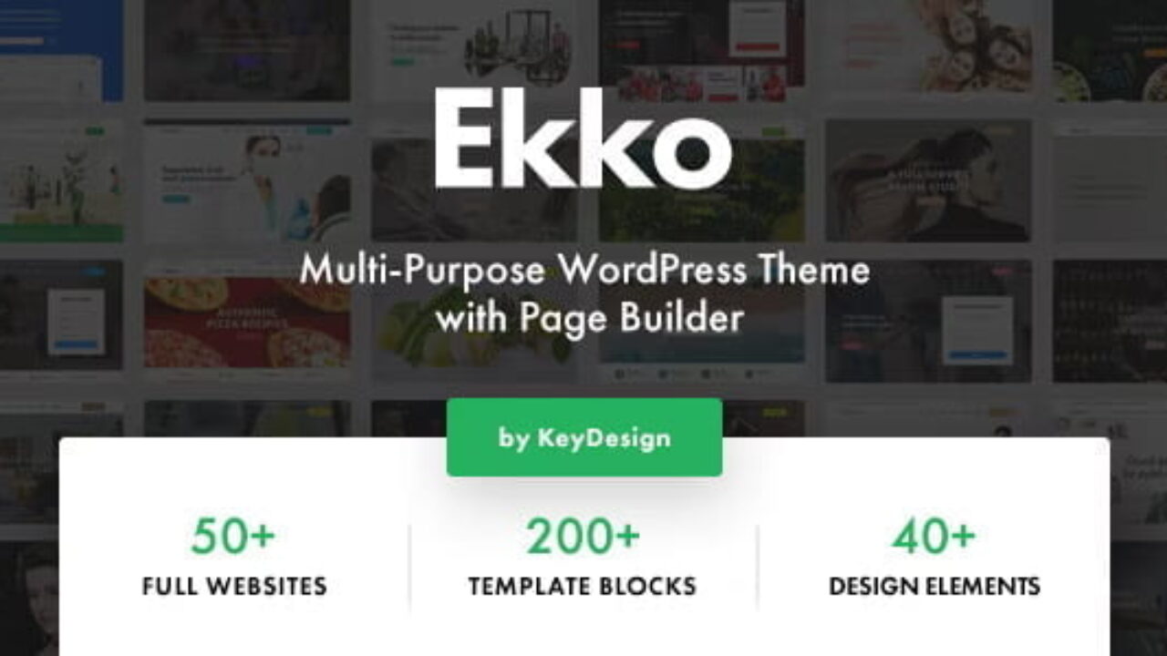 Ekko – Multi-Purpose WordPress Theme with Page Builder 4.4
