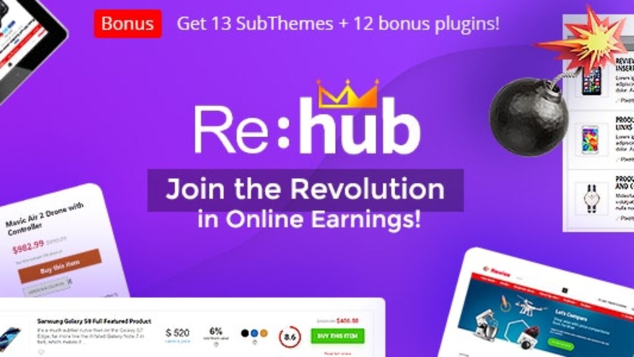 REHub Theme – Price Comparison, Multi Vendor Marketplace WordPress Theme 19.9.6