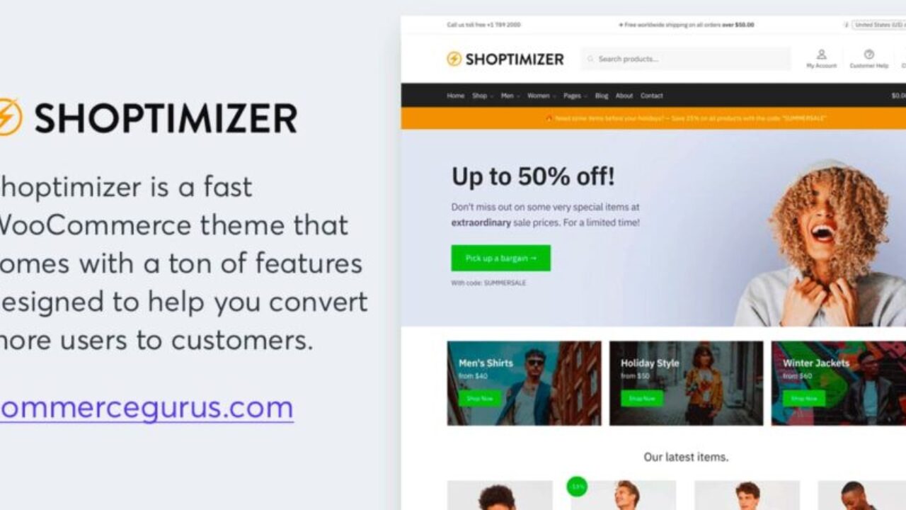 Shoptimizer – Fastest WooCommerce WordPress Theme 2.7.7