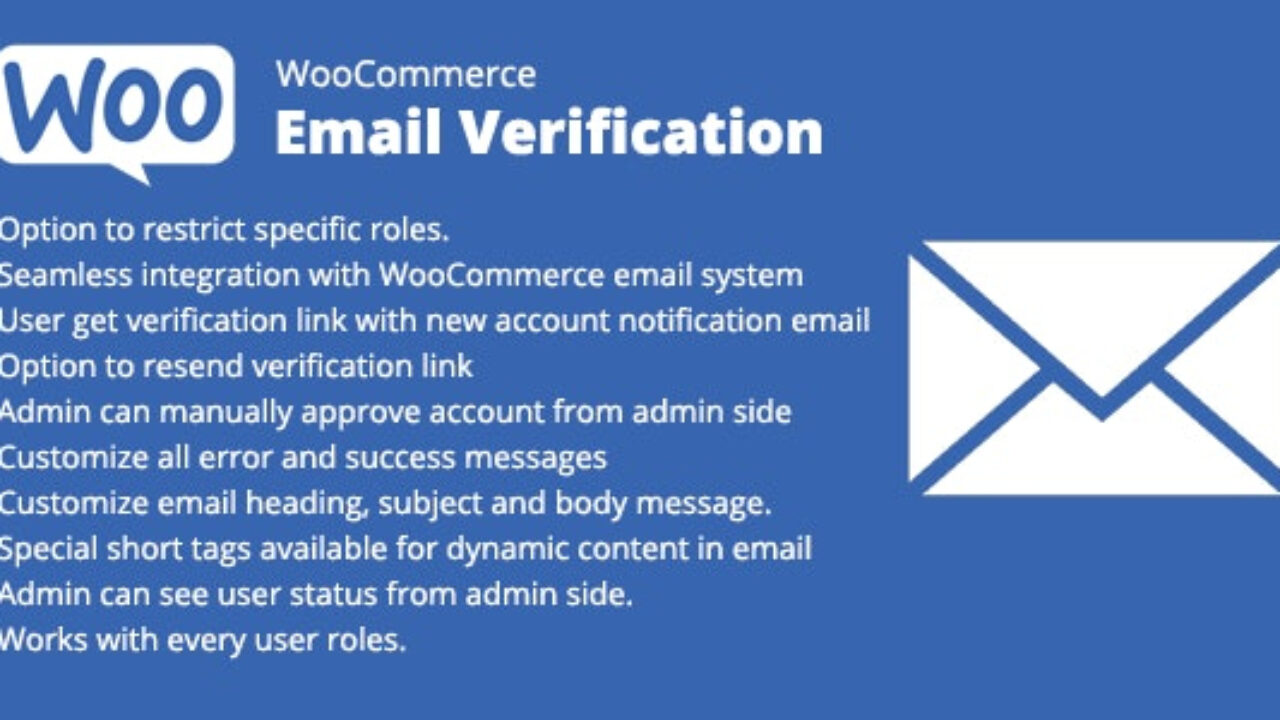 WooCommerce Email Verification 1.9