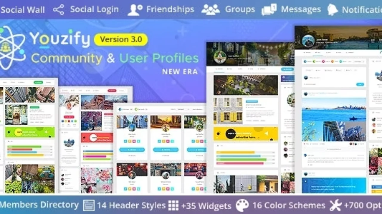 Youzify (formerly Youzer) – BuddyPress Community & WordPress User Profile Plugin 3.6.0