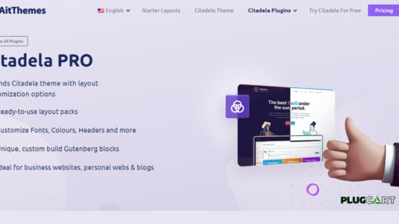 Citadela Pro – Extends Citadela theme with layout customization options 6.2.4