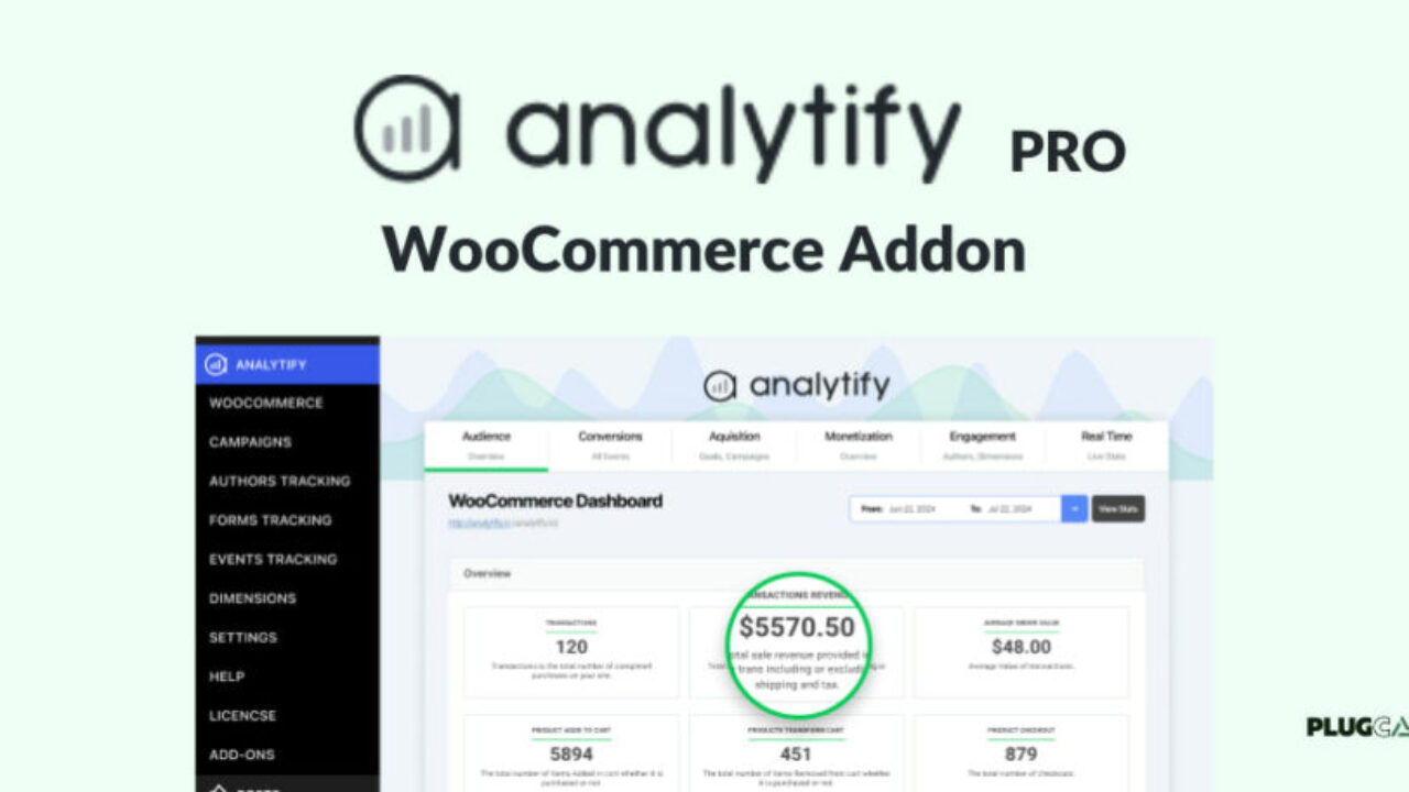 Analytify Pro WooCommerce Addon 5.5.1