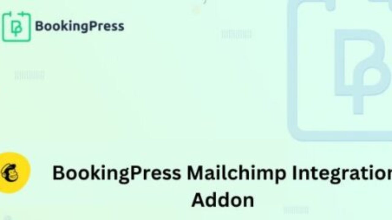 BookingPress Mailchimp Integration Addon 1.5