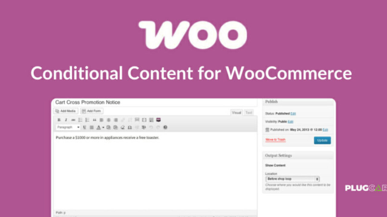 WooCommerce Conditional Content 2.3.5