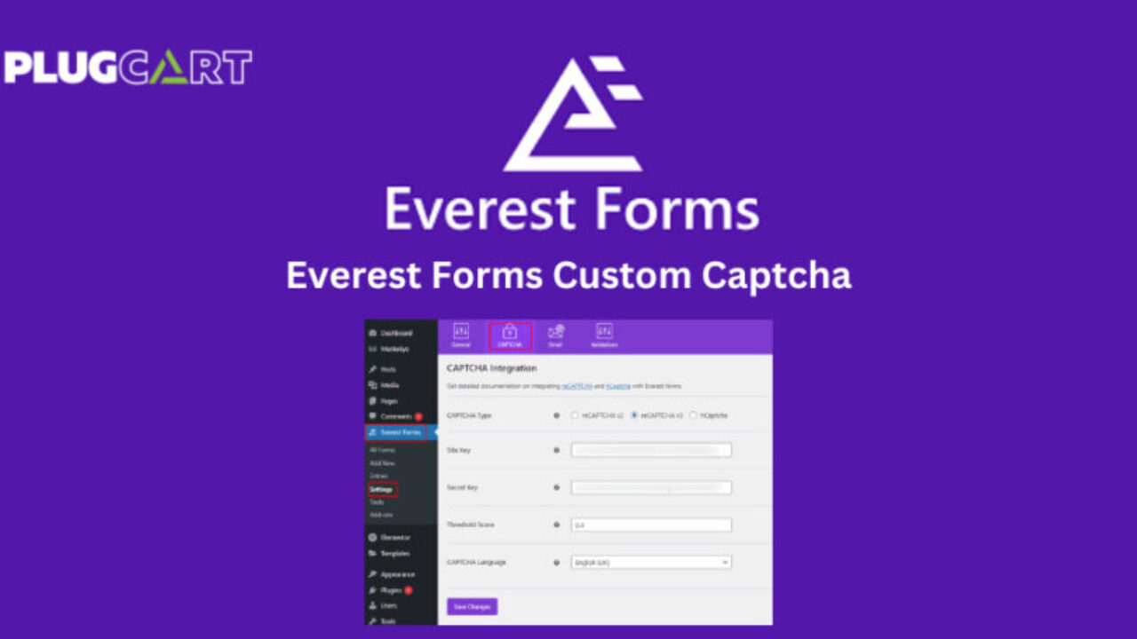 Everest Forms Custom Captcha 1.1.1