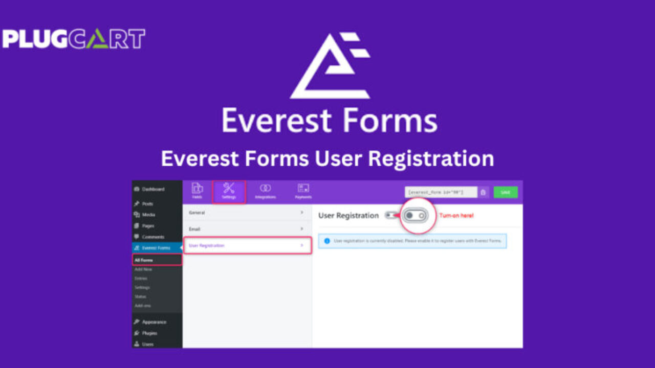 Everest Forms User Registration 1.1.4