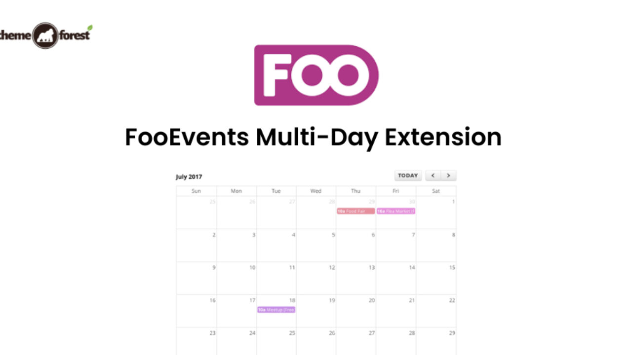 FooEvents Calendar Extension 1.7.10