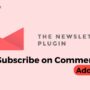 Newsletter Subscribe on Comments Addon 1.1.9