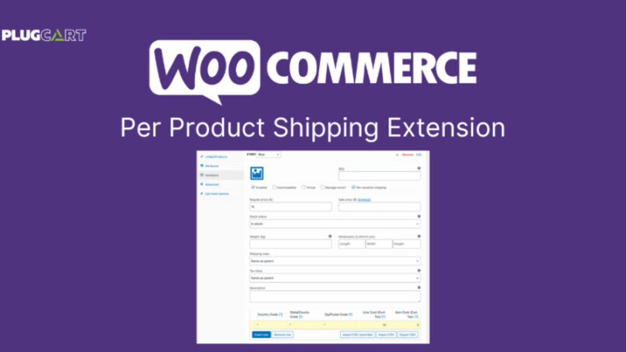 WooCommerce Per Product Shipping Extension 2.6.9