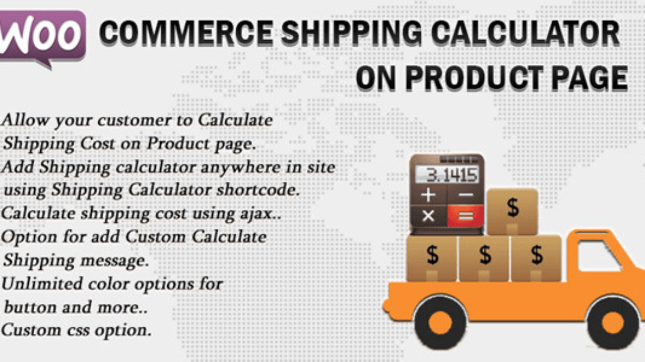 Woocommerce Shipping Cost Calculator On Product Page 3.6